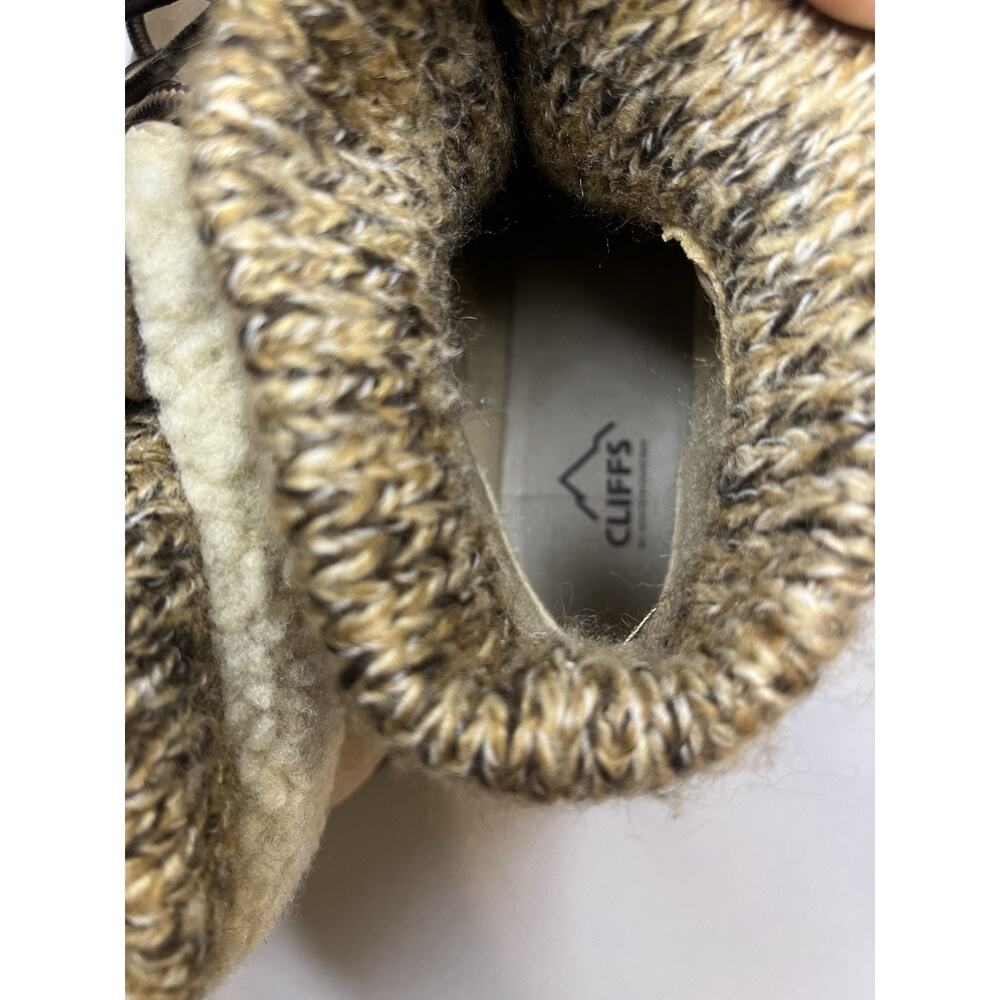 White Mountain Cliffs Winter Booties Lace-Up Size 10 Tan Worn Once - Picture 5 of 6